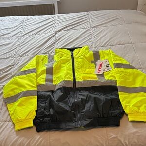 Tingley Bomber II Insulated High-Visibility Yellow and Black Jacket